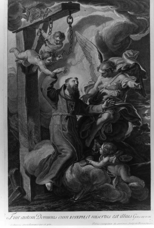 San Giuseppe da Leonessa salvato dagli angeli